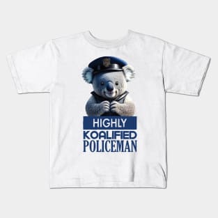 Just a Highly Koalified Policeman Koala Kids T-Shirt